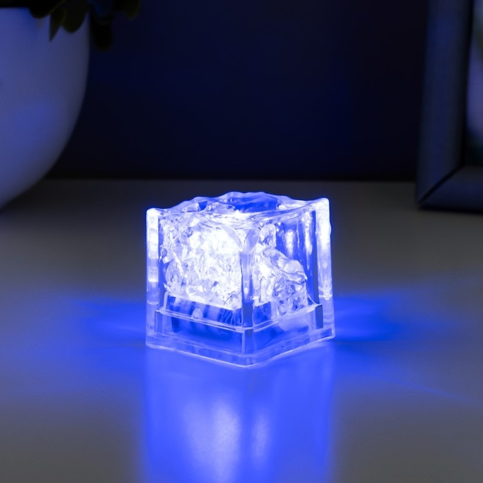 Ночник водный Ночник водный "Льдинка" LED от батареек 3хAG3 МИКС 2,6х2,6х2,7см