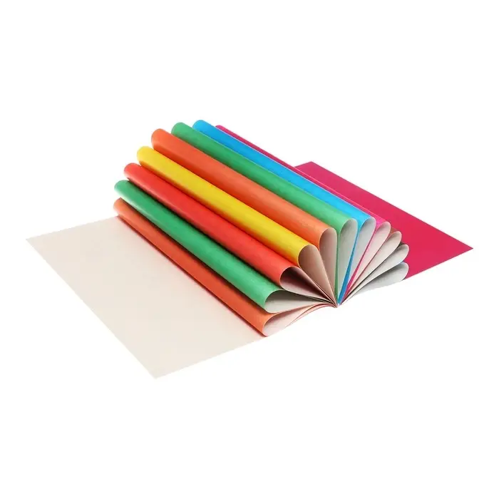 Бумага цветная А4, 16 листов, 8 цветов "Котёнок", газетная, на скобе