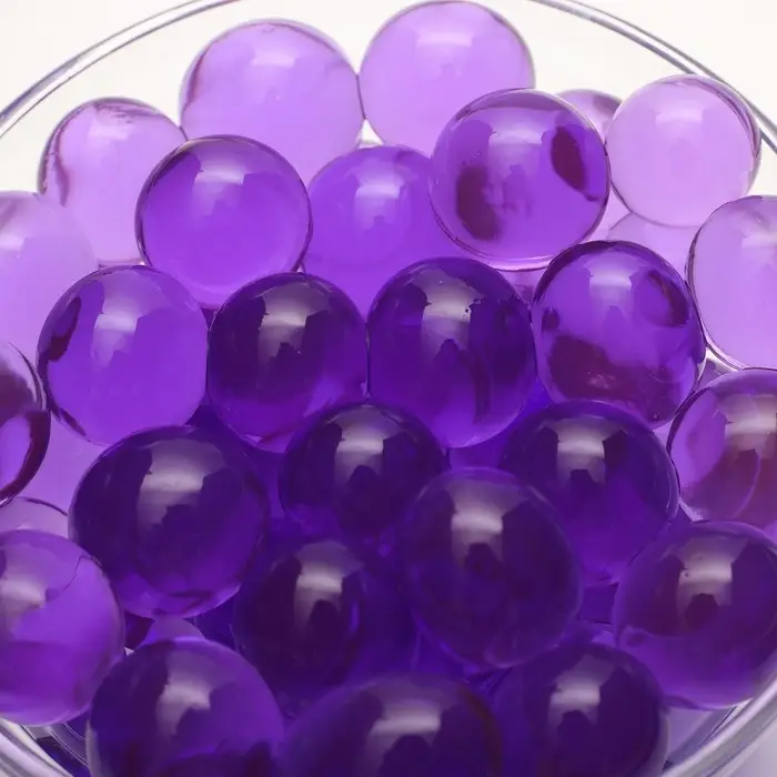 Аквагрунт, крупный гидрогель декоративный для цветов, фиолетовый, 10 г