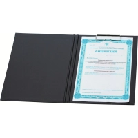 Папка-планшет д/бумаг Attache A4 черный с верхней створкой