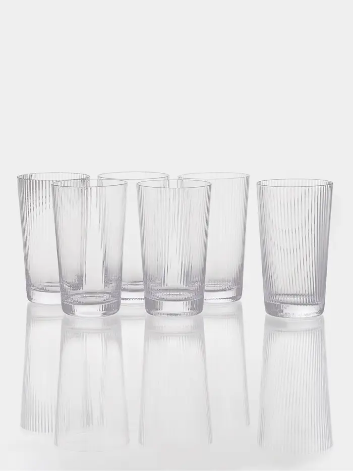 Набор стаканов "Восхищение", 6 шт, р-р 1й шт 8х14 см, 350 мл