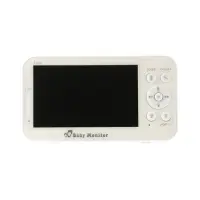 Видеоняня беспроводная с монитором, экран 5" LCD, двухсторонняя связь, 2100 мАч, белая