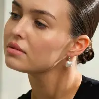 Серьги пластик &laquo;Цветок Майорика&raquo;, МИКС в серебре