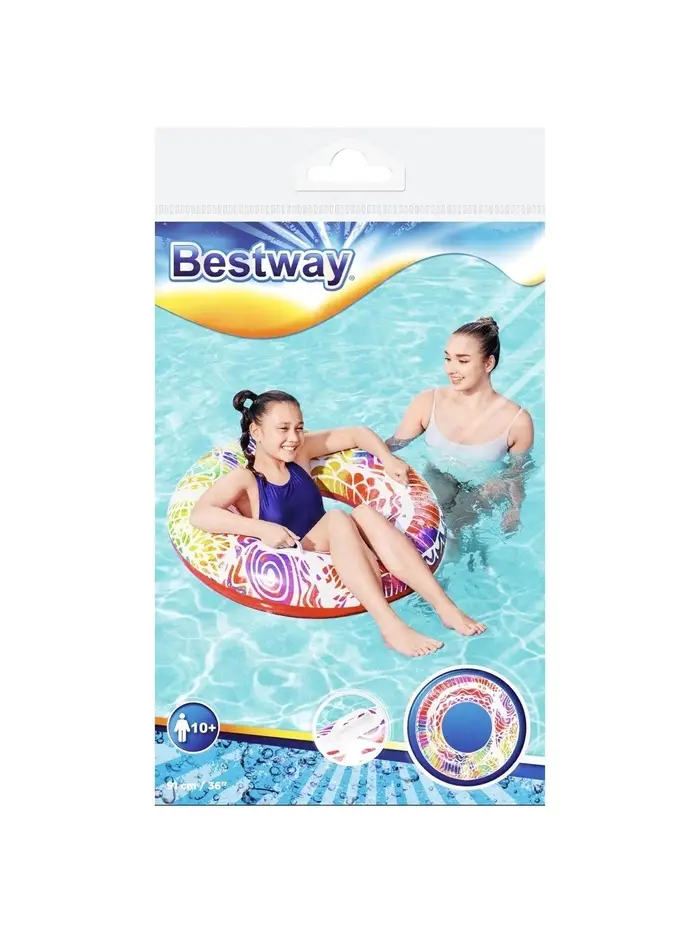 Круг для плавания Bestway &laquo;Лето&raquo;, надувной, d=91 см, от 10 лет, МИКС, 36084