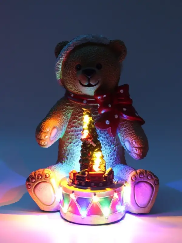 Фигура светодиодная &laquo;Мишка&raquo; 25&times;19 см, муз, USB, AAx3 (не в комплекте), МУЛЬТИ