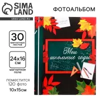 Фотоальбом магнитный на 30 листов для 120 фото &laquo;Мои школьные годы&raquo;