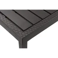 Стол садовый &laquo;Ротанг&raquo;, пластик, 55&times;65&times;38 см, мокко