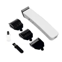 Машинка для стрижки Luazon LTRI-21, 3 Вт, 3 насадки, LED-индикатор, от АКБ, белая