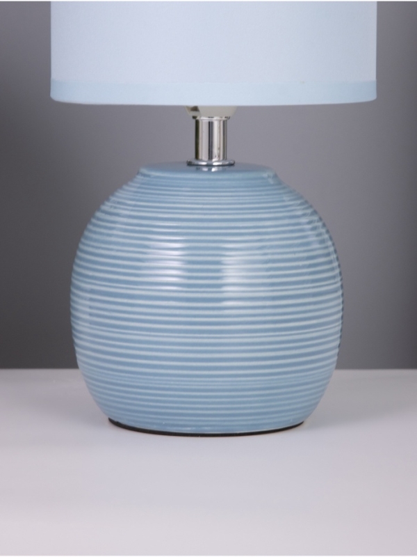 Лампа настольная Лампа настольная "Бриз" 1х40Вт Е14 голубой 13х13х25см