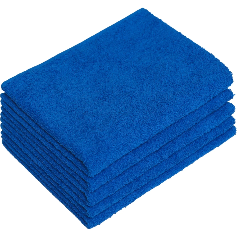 Набор полотенец махровых без бордюр 440 г/м2, 50х90 сакс.гол, 5шт