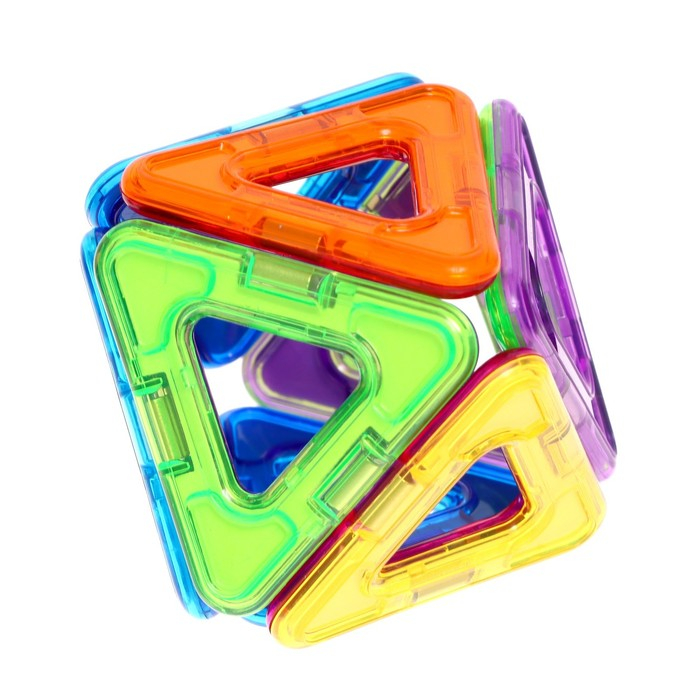 Конструктор магнитный «Цветные магниты», 14 деталей Конструктор магнитный «Цветные магниты», 14 деталей