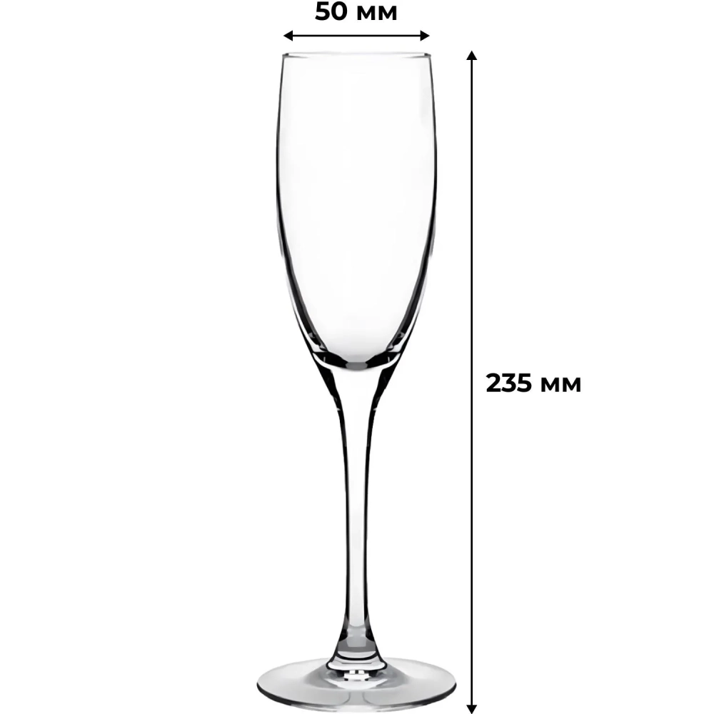 Бокал для шампанского СИГНАТЮР (ЭТАЛОН) 170мл 6шт/уп (H8161)