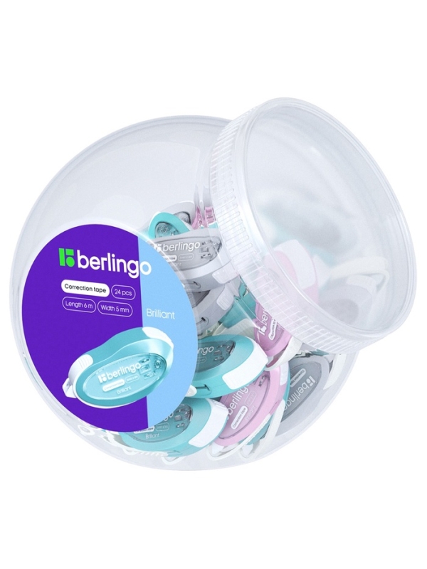Корректирующая лента, 5 мм × 6 м Brilliant, МИКС Корректирующая лента, 5 мм × 6 м Brilliant, МИКС