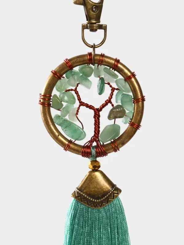 Брелок ловец снов Брелок ловец снов "Великое древо" 19 см, цв. мятный