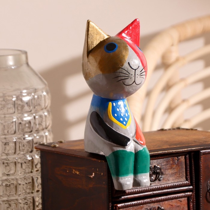 Сувенир дерево Сувенир дерево "Сидячий кот" 6х7х20 см