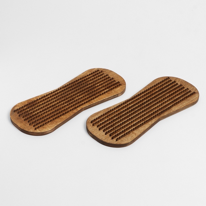 Садху, доска с гвоздями из дерева, для йоги, 2 шт Садху, доска с гвоздями из дерева, для йоги, 2 шт