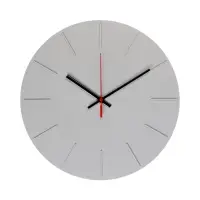 Часы настенные, серия : Классика, плавный ход, d-30.5см, без стекла, серые
