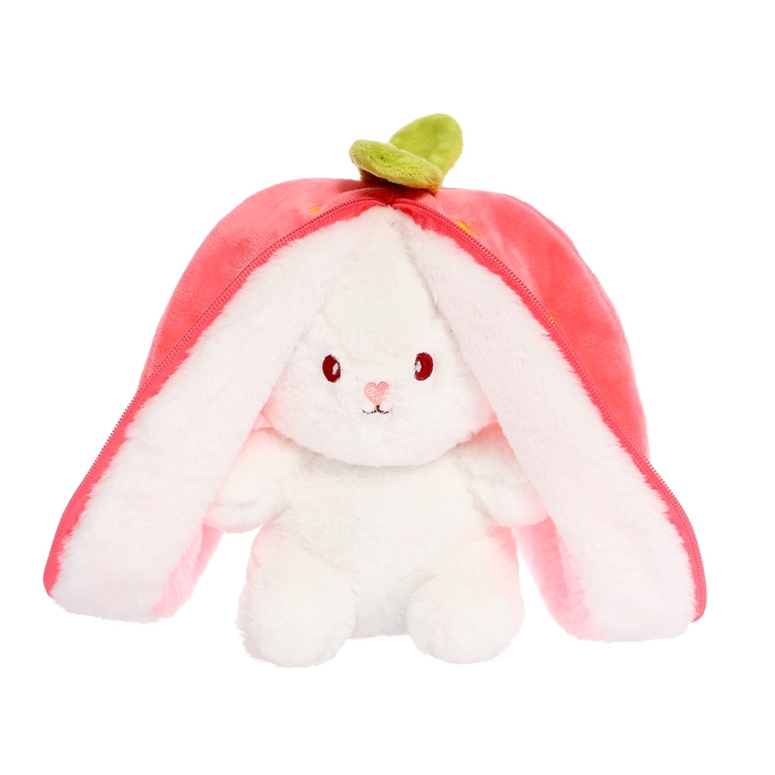 Мягкая игрушка «Зайка в клубнике», 20 см Мягкая игрушка «Зайка в клубнике», 20 см