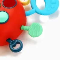 Игрушка тянучка Крошка Я &laquo;Крабик&raquo; развивающая, сенсорная, красная