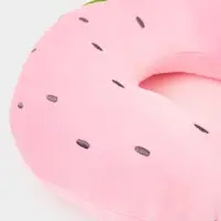 Мягкая игрушка - антистресс подголовник "Клубничка" с маской для сна