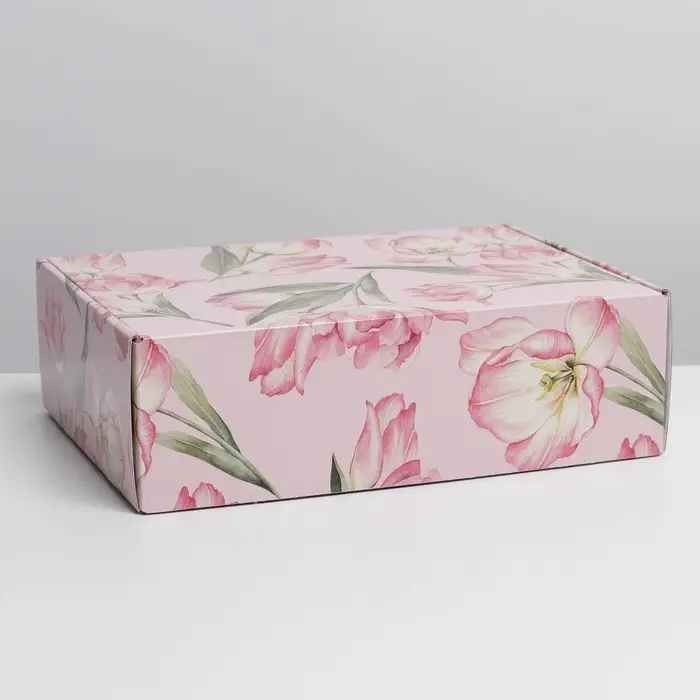 Коробка подарочная складная, упаковка, «Цветы», УФ-лак, 30.5 х 22 х 9.5 см Коробка подарочная складная, упаковка, «Цветы», УФ-лак, 30.5 х 22 х 9.5 см
