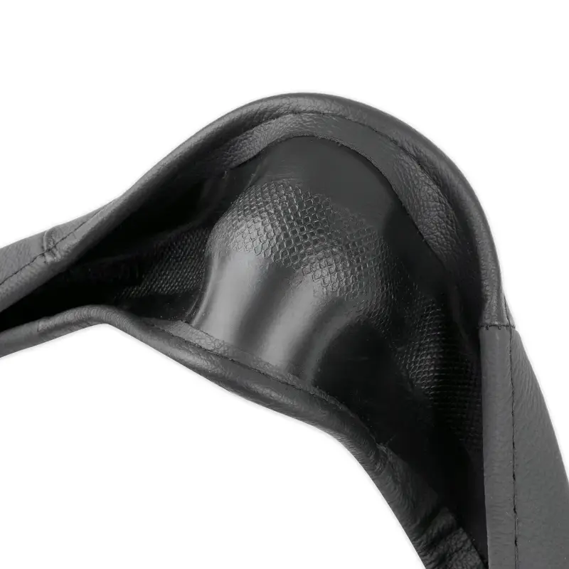 Оплетка на руль (нат. кожа) AVS GL-200L-B (размер L, черный) - Серия "Classic"