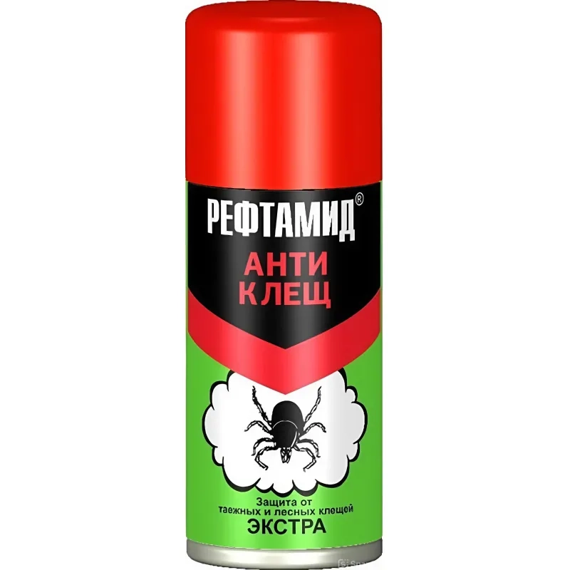 Средство от насекомых Инсектоакарицид Рефтамид Экстра Антиклещ 100 мл