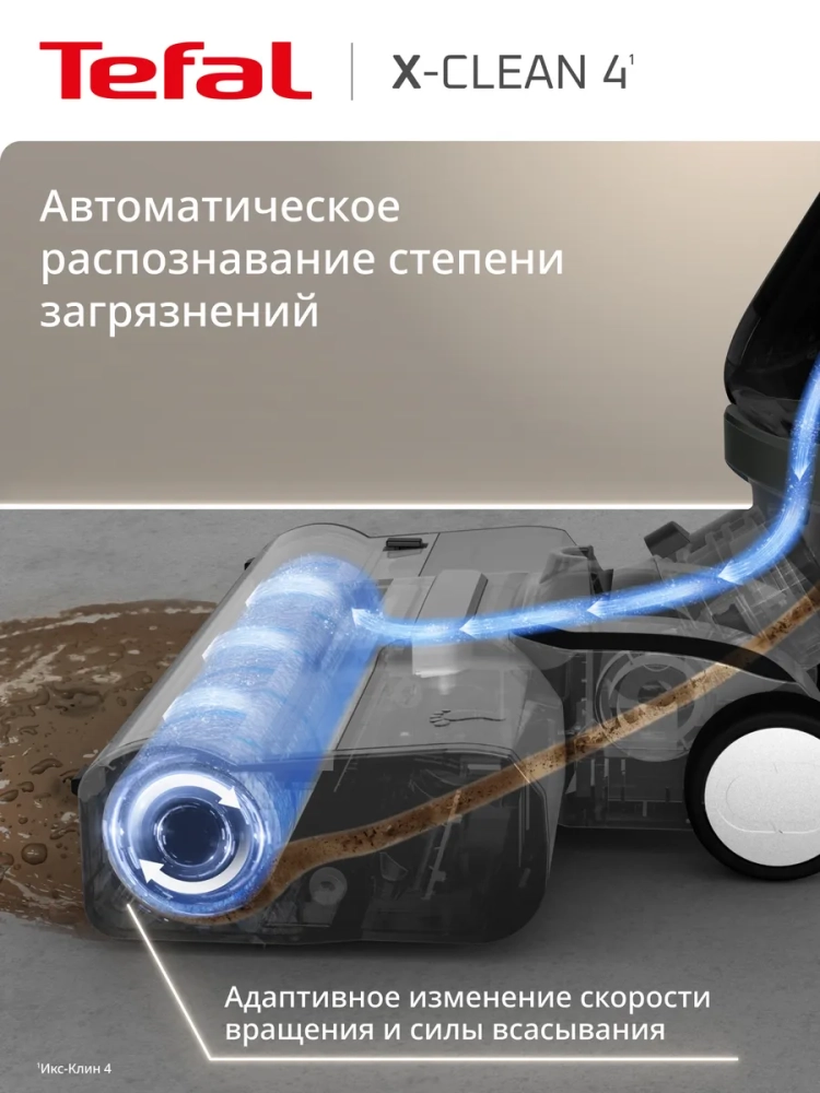 Беспроводной моющий пылесос X-Clean 4 GF5035F0 с контейнером