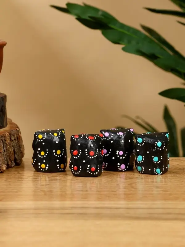 Набор сувенирный "Совушки" дерево Албезия (5 штук), 3 см