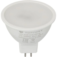 Лампа светодиодная Topfort GU5.3 12V 6W 4000K