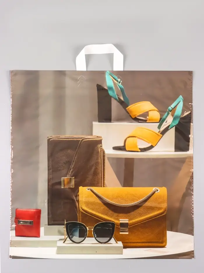 Пакет &laquo;Витрина&raquo;, полиэтиленовый с петлевой ручкой, 55&times;55 + 4 см, 60 мкм