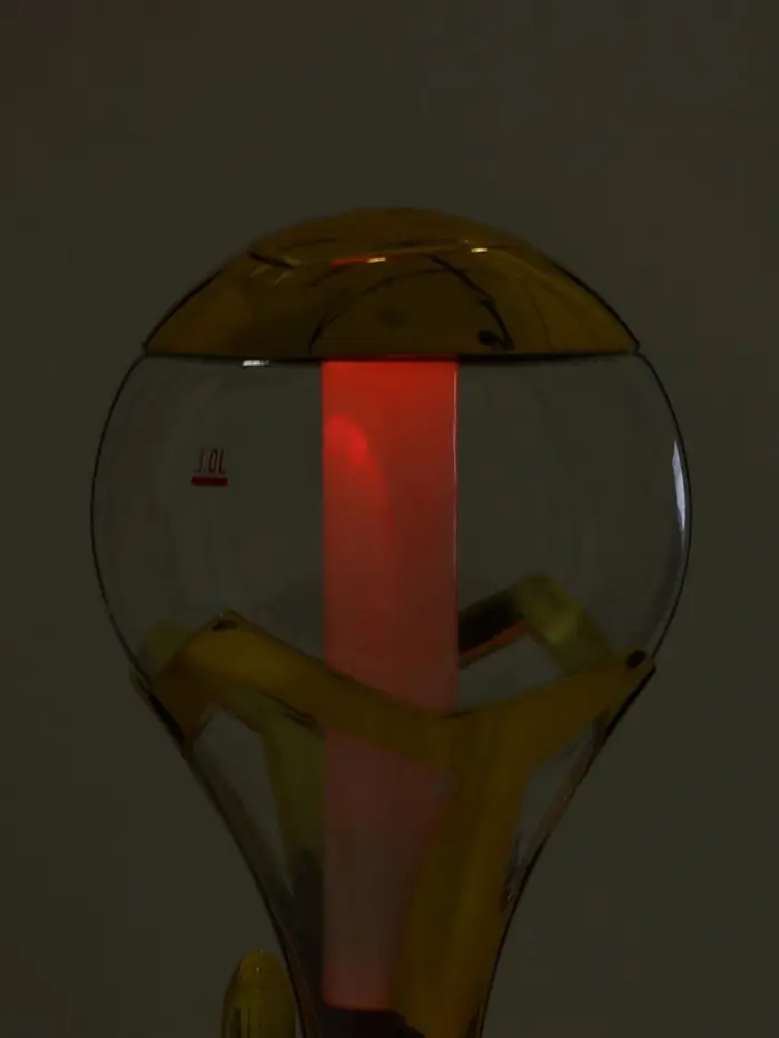 Башня пивная &laquo;Шар&raquo;, колба 3 л, ёмкость для льда, подсветка, пластик, золотистая