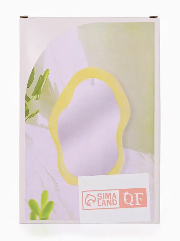 Зеркало настольное, декоративное, 17.5&times;25 см, (12.5&times;21 см), МИКС