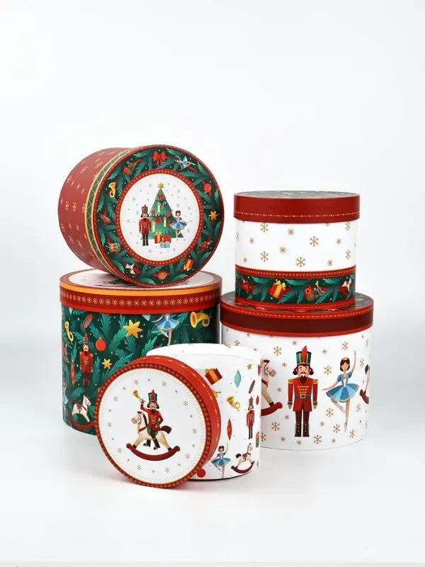 Коробка подарочная, набор 5 в 1 &laquo;Новогодний&raquo;, 13&times;14&ndash; 19.5&times;22 см