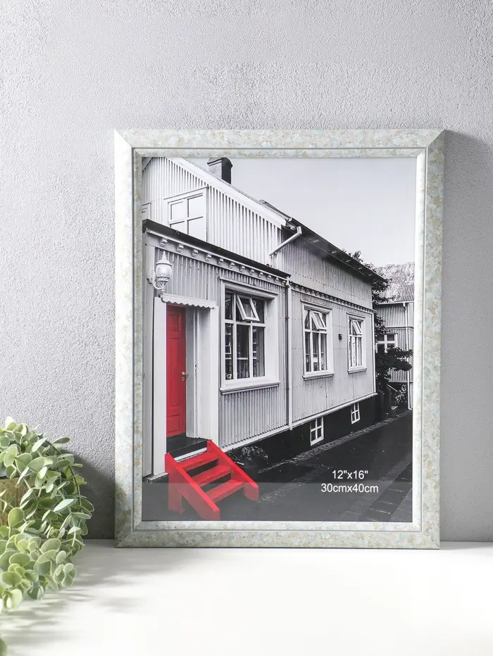 Фоторамка пластик 30х40 см "Марокканская мозаика" оттенки голубого 46х36х2 см