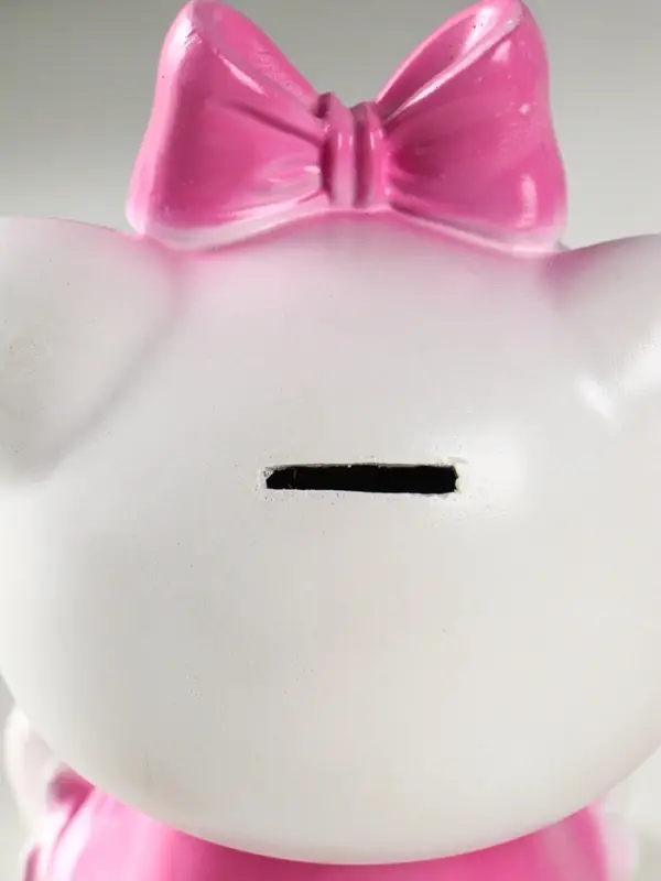 Копилка "Киска с бантом розовым" 17,5х12,5х11,5 см