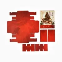 Коробка под 9 конфет &laquo;Новогодние подарки&raquo;, 13.7&times;13.7&times;3.5 см