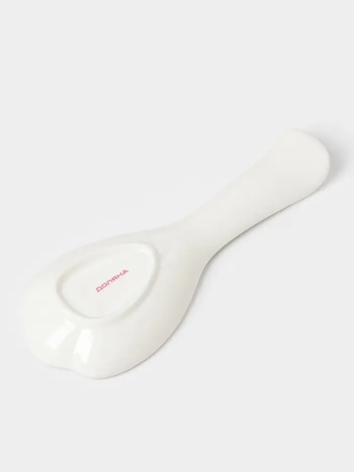 Аксессуары для кухни Доляна &laquo;Уют&raquo;, 4 предмета, дозатор 300 мл, мыльница, подставка для губки, подставка для ложки, белые