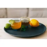 Поднос прорезиненный круглый Hanna Kn&ouml;vell, d=35 см, чёрный