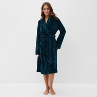 Халат женский KAFTAN "Бархат" р. 44, зеленый