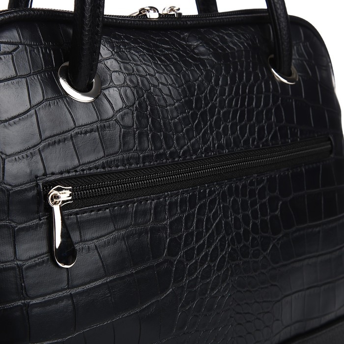 Сумка женская TEXTURA, тоут, средний размер, цвет чёрный