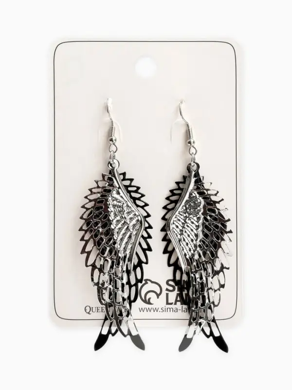 Серьги висячие &laquo;Крылья ангела&raquo;, цвет МИКС, 9 см