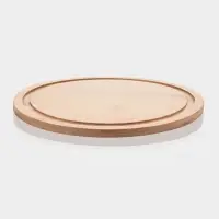 Блюдо с крышкой Доляна &laquo;Эстет&raquo;, d=23.5 см, бамбук, пластик