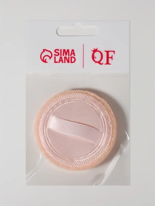 Пуховка для макияжа, с держателем, d = 6 см, МИКС Пуховка для макияжа, с держателем, d = 6 см, МИКС