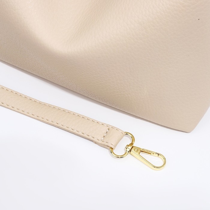 Сумка-багет на молнии, цвет бежевый Сумка-багет на молнии, цвет бежевый