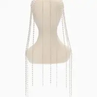 Украшение для волос «Паутина», 50 см, белое в серебре Украшение для волос «Паутина», 50 см, белое в серебре