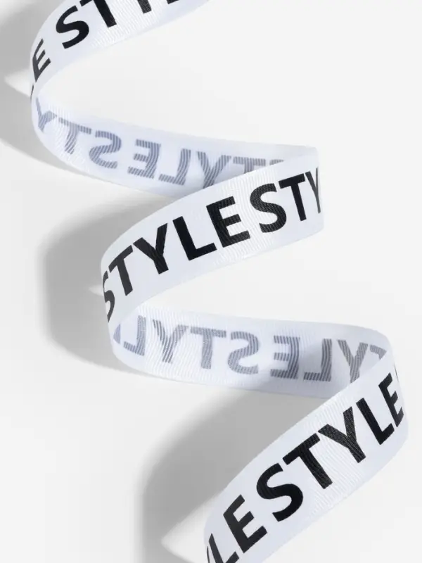 Лента репсовая &laquo;Style&raquo;, 25 мм, 23&plusmn;1 м, чёрная, белая