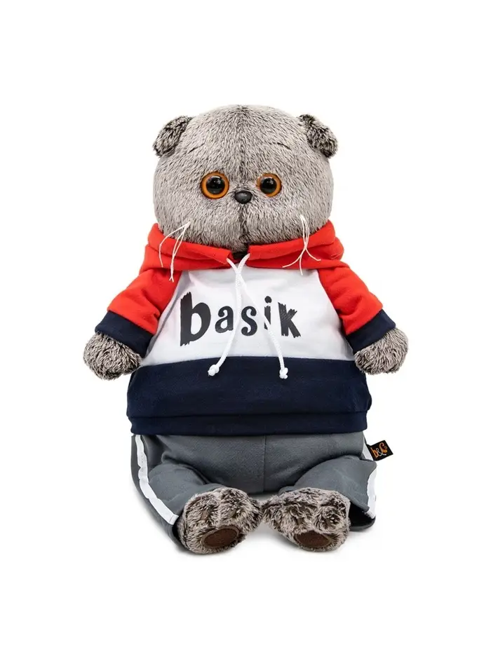 Мягкая игрушка &laquo;Кот Басик&raquo; в костюме в стиле спорт-шик, 22 см