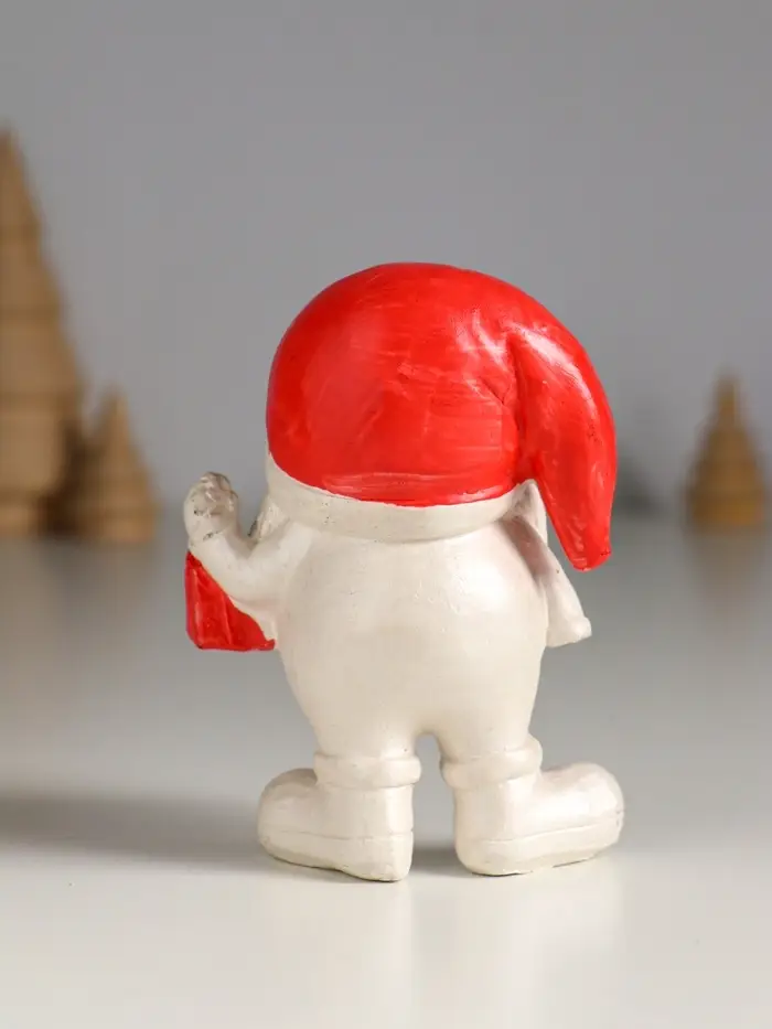 Фигура гипс "Гном с фонарем" высота 12 см, Фигура гипс "Гном с фонарем" высота 12 см,