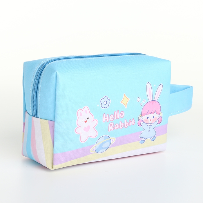 Косметичка на молнии, цвет голубой Косметичка на молнии, цвет голубой